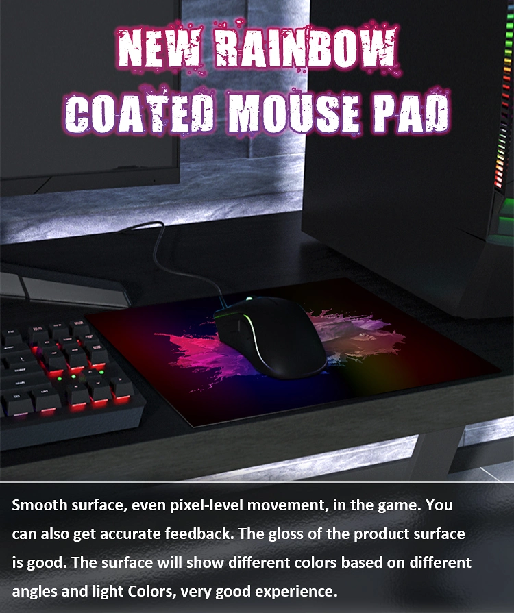 Speed Fiber Glass Film Rainbow Mouse Pad