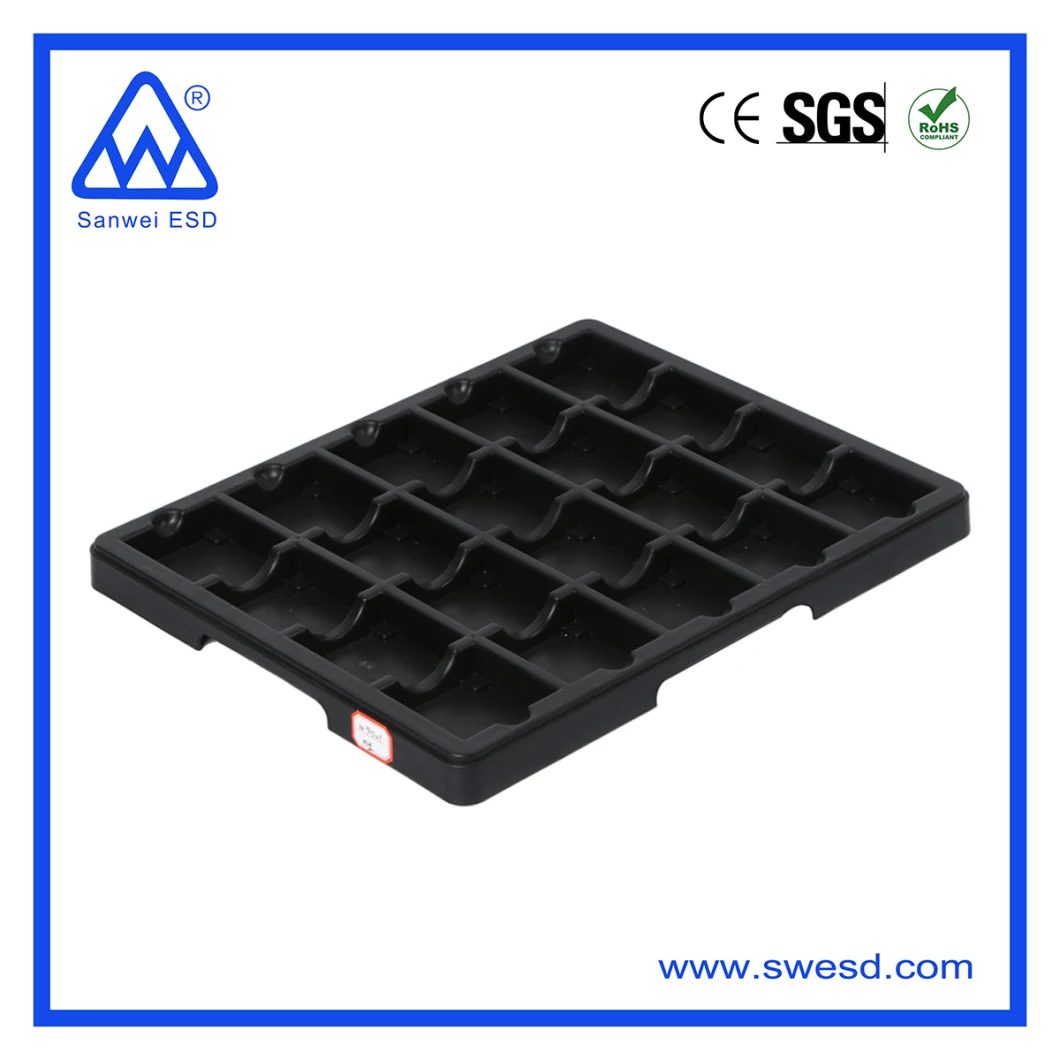 Anti-Static Plastic Storage Conductive Tray ESD Tray for PCB