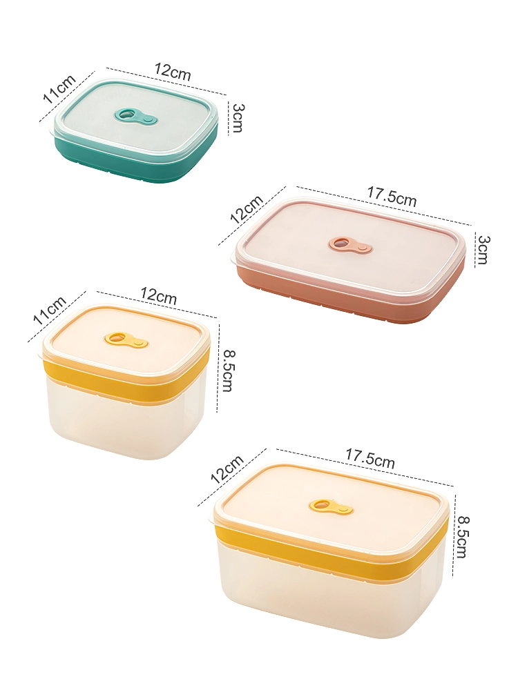 1065 Silicone Ice Tray for Freezer with Plastic Food Storage Box Silicone Ice Tray with Lid and Box