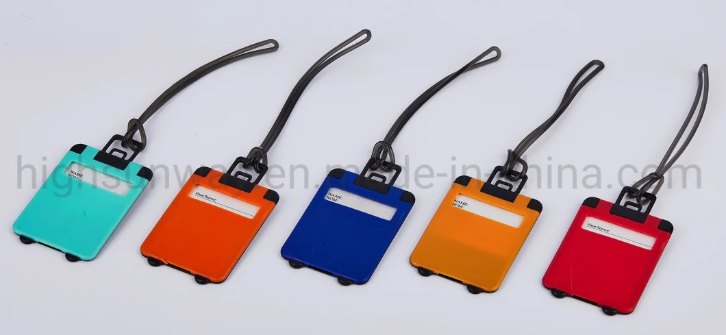 Luggage Shape Suitcase Luggage Tag with Strap for Travel