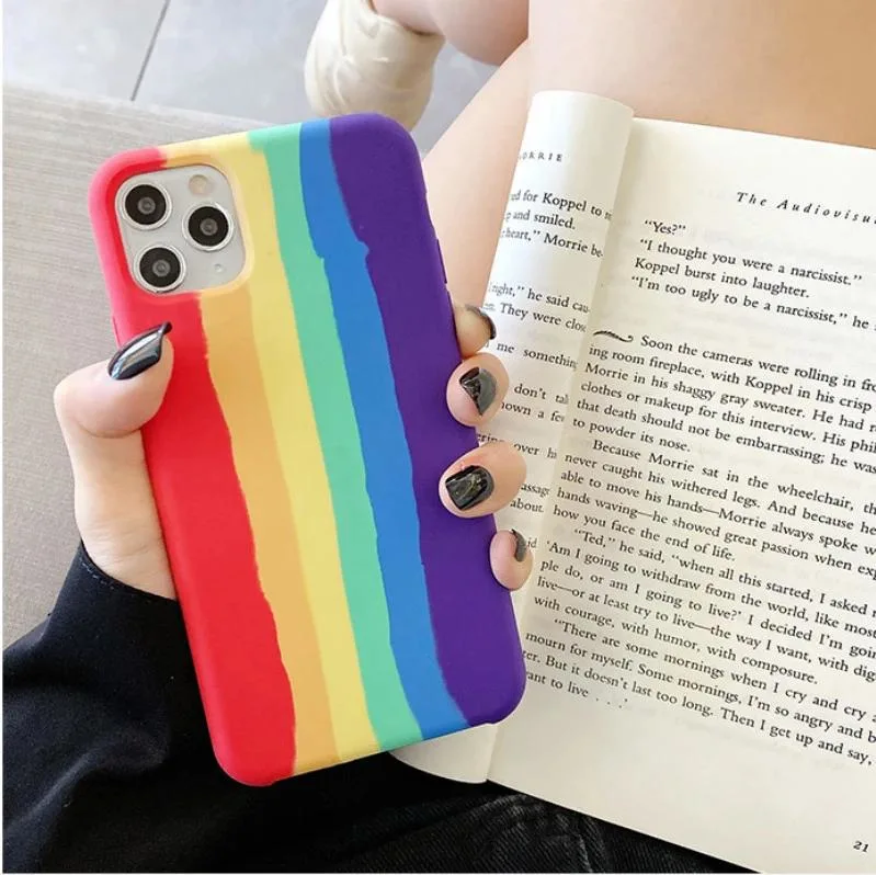 Rainbow Color iPhone Case TPU Mobile Phone Case for Iphones