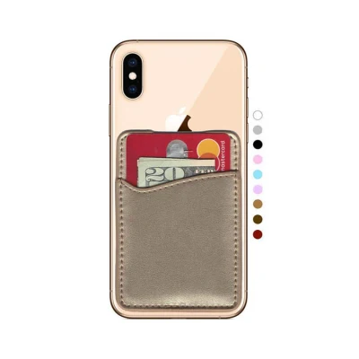 Premium Leather Cell Phone Credit Card Holder Wallet Case