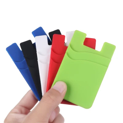 Universal 3m Adhesive Back Sticky Silicone Smart Cell-Phone Card Holders