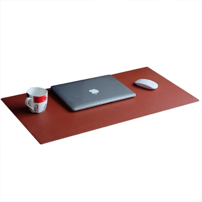 Genuine Leather Waterproof Desk Writing Pad Desk Mat for Office and Home