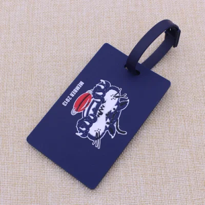 2015 Standard Soft PVC Luggage Tags with 2D Logo Print