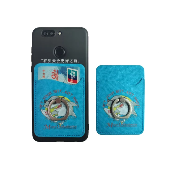 Biodegradable Card Holder Logo Custom Cell Phone Credit Card Holder